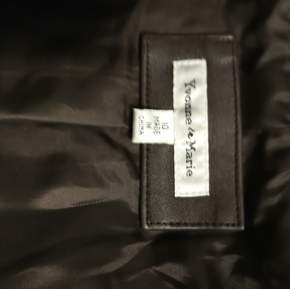 Yvonne Marie Brown Leather Jacket Sz 10 - Picture 7 of 10